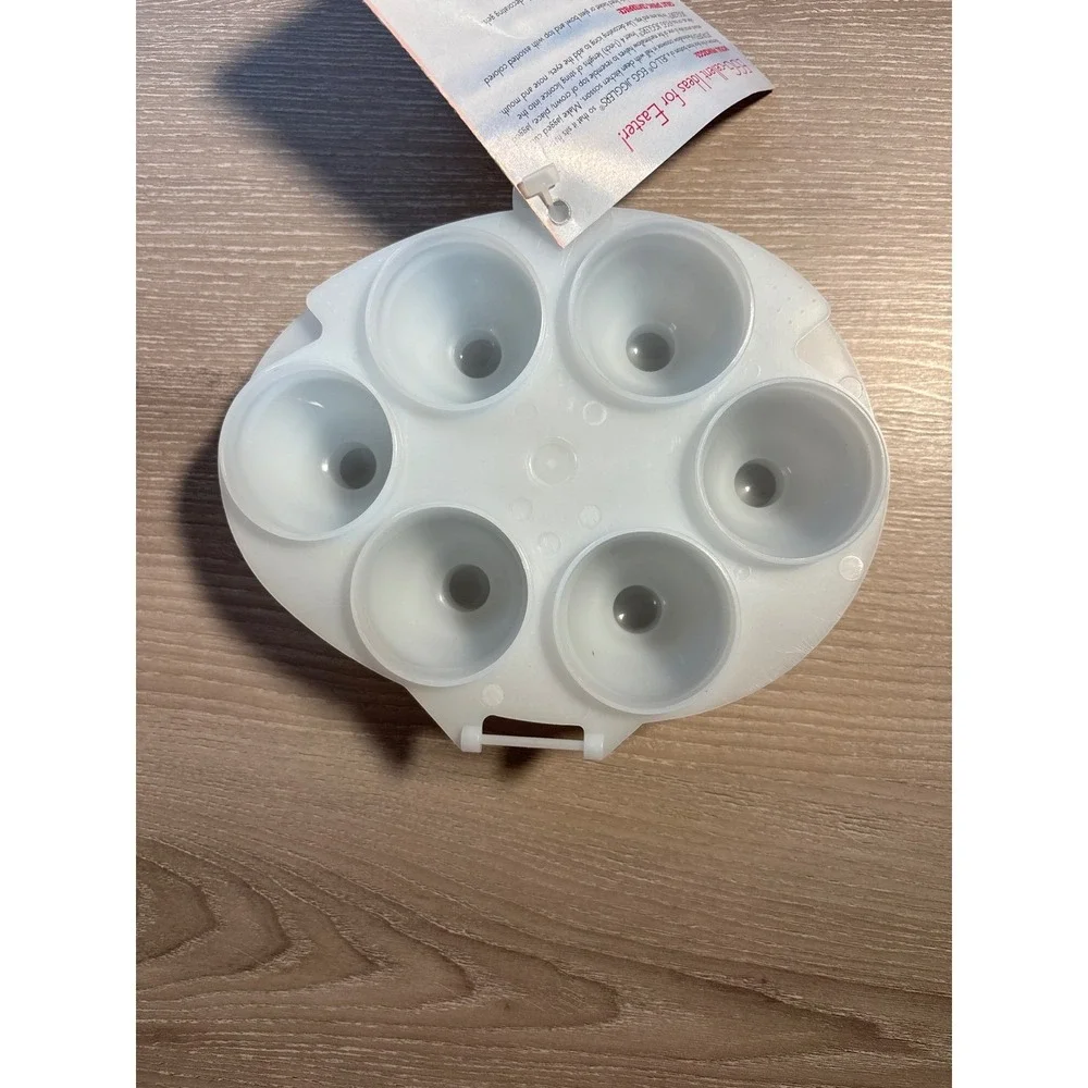 Jell-O Egg Jigglers Plastic Mold Easter 6‎ Cavity Gelatin Tool with Instructions